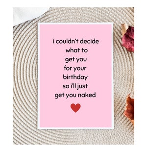 Funny Birthday Card for husband, Dirty Birthday Card, Birthday Card for Husband, Birthday Card for Boyfriend, Raunchy Birthday Card
