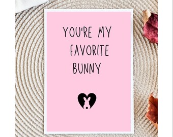 Cute Easter Funny Adult Easter Card | Spring Holiday Card Easter Candy For Husband For Wife For Boyfriend For Girlfriend Card