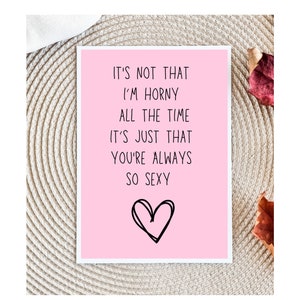 Funny Anniversary Card for Husband, Romantic Love Gift for Him