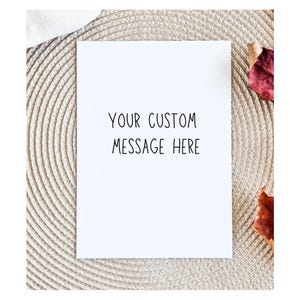 Create Your Own Card, Custom Greeting Card, Card For Him, For Her, For Them, Own Text, Custom Birthday Card, Personalized Greeting Cards