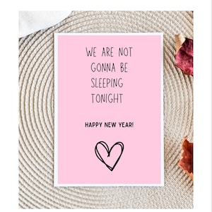 Raunchy New Year Card for Husband/Boyfriend
