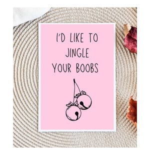 funny christmas card for her, Christmas Card for Her, Sexy Christmas Card Adult Christmas Card Funny Christmas Card for girlfriend