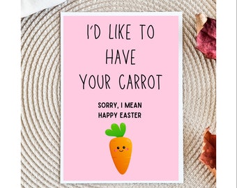 Dirty Easter Funny Adult Easter Card | Dirty Spring Holiday Card Easter Candy For Husband For Wife For Boyfriend For Girlfriend FWB Card