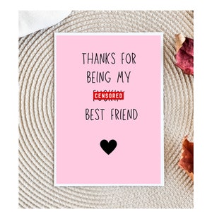 Funny card for a friend, quirky cards, snarky humor cards, friendship card, Birthday Card