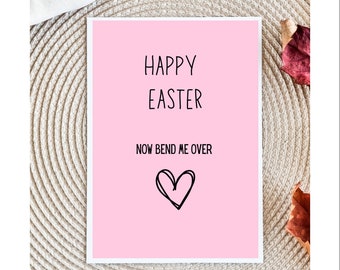 Dirty Easter Funny Adult Easter Card | Dirty Spring Holiday Card Easter Candy For Husband For Wife For Boyfriend For Girlfriend FWB Card