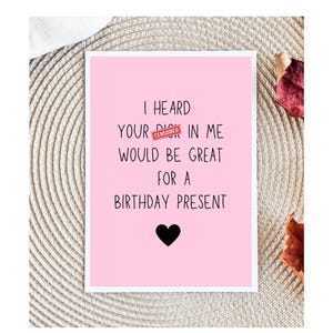 Funny Birthday Card for husband, Dirty Birthday Card, Birthday Card for Husband, Birthday Card for Boyfriend, Raunchy Birthday Card
