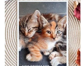 Custom Photo Card, Personalized Greeting Card for Birthday, Anniversary, Boyfriend/Girlfriend Love Card, Create your own Birthday Photo Card