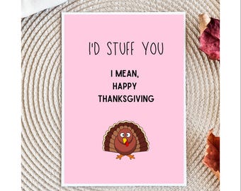Funny Thanksgiving Card / May Your Turkey Be Moist / Thanksgiving Cards for  Friends / Fall Host Gift / Snarky Quirky Card for Coworker - Etsy