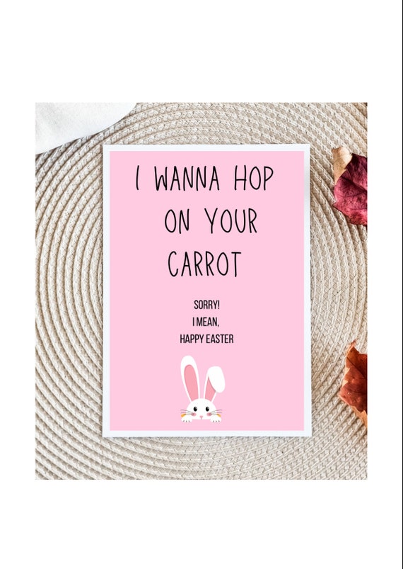 Dirty Easter Funny Adult Easter Card | Dirty Spring Holiday Card Easter Candy For Husband For Wife For Boyfriend For Girlfriend FWB Card