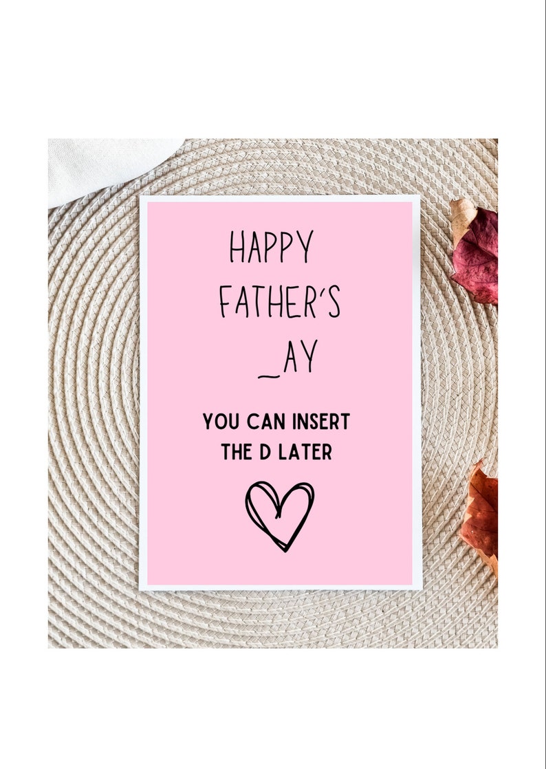 dirty fathers Day card Card For husband card for him Fathers Day card dad card card for boyfriend image 1