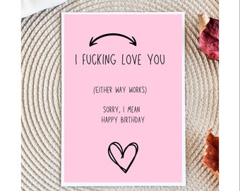 Dirty Birthday Card for Him | Raunchy Birthday Card for Husband | Boyfriend Birthday Card | Witty Birthday Card | Raunchy Birthday Gifts