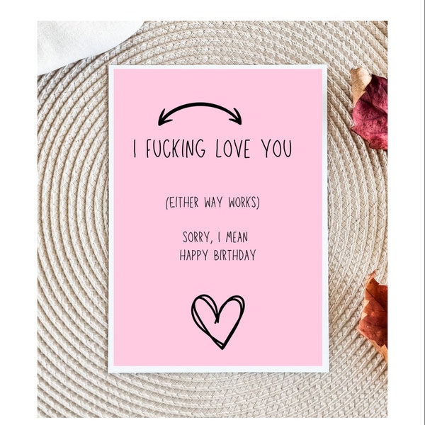 Tarjeta de cumpleaños sucia para él / Tarjeta de cumpleaños obscena para el marido / Tarjeta de cumpleaños del novio / Tarjeta de cumpleaños ingeniosa / Regalos de cumpleaños obscenos