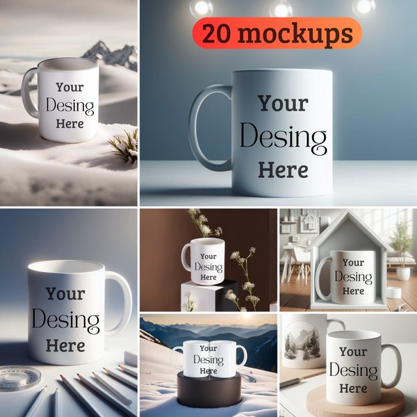 20 Mug MockUps Coffee HD Cup Mock up Tasse with Bundle modern Mock Up Photography Style Stock Photo Template Couple Coffee Cup Template