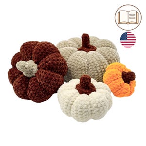 Easy Crochet Pumpkin Pattern – Beginner Amigurumi Tutorial – Fall & Halloween Decor - PDF Crochet pattern (english)