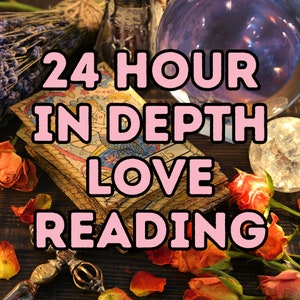 Love reading same day, Love tarot reading, Psychic reading same day, In depth love reading, detailed tarot reading