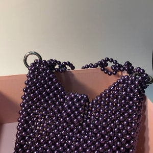 Beaded bag "AMETHYST"