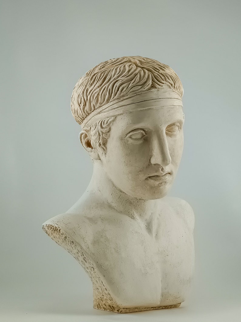 Miniature half-bust of the Diadumenos of Polykleitos image 2