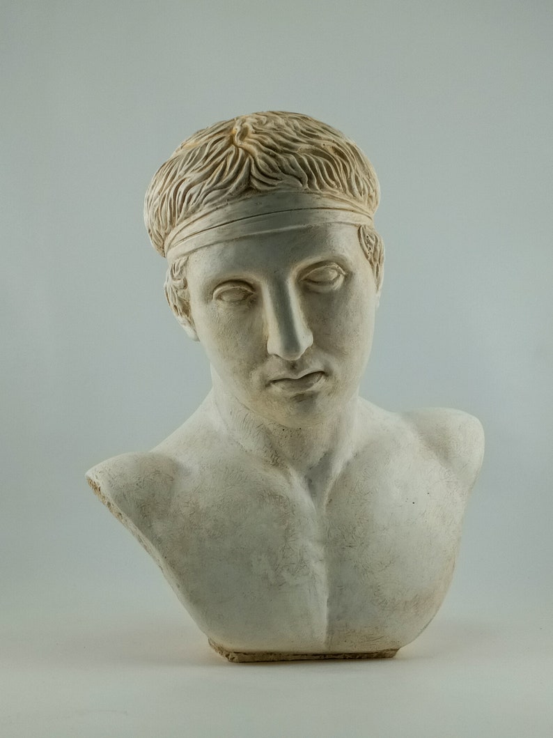 Miniature half-bust of the Diadumenos of Polykleitos image 1