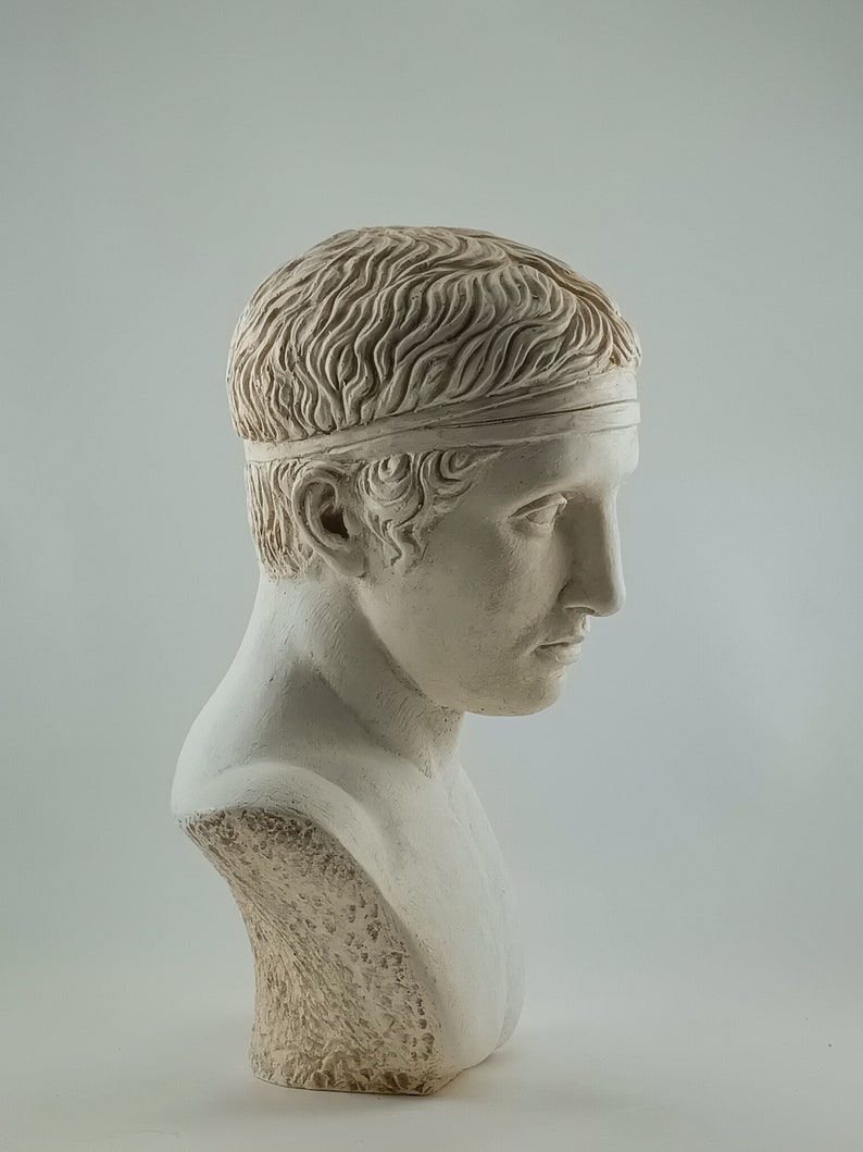 Miniature half-bust of the Diadumenos of Polykleitos image 3