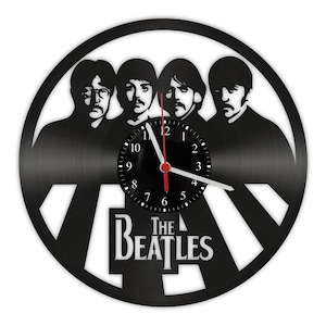 Vinyl Record Wall Clock - The Beatles Music