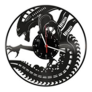 Väggklocka med vinylskiva - Alien