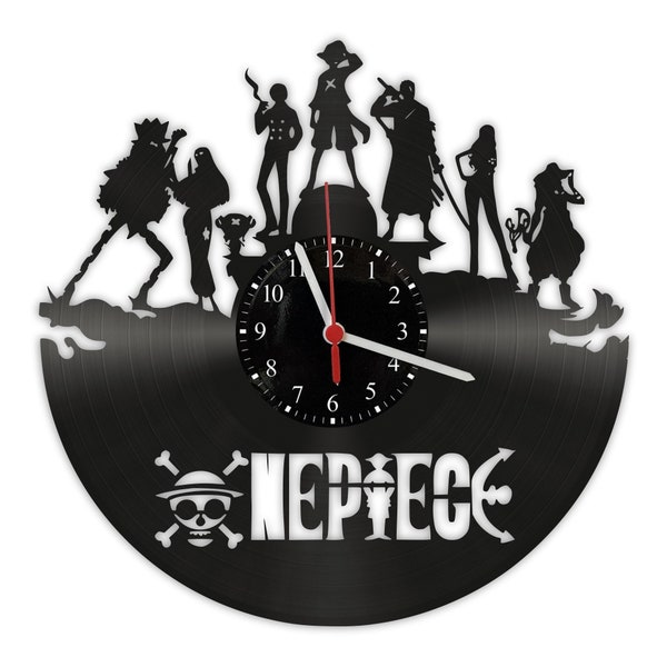 Horloge murale pour disque vinyle - One Piece