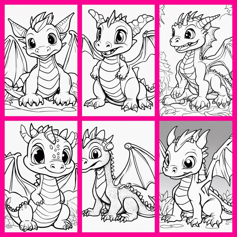 Beautiful Dragon Coloring Book - Il 794xN.5660580581 Oolt 