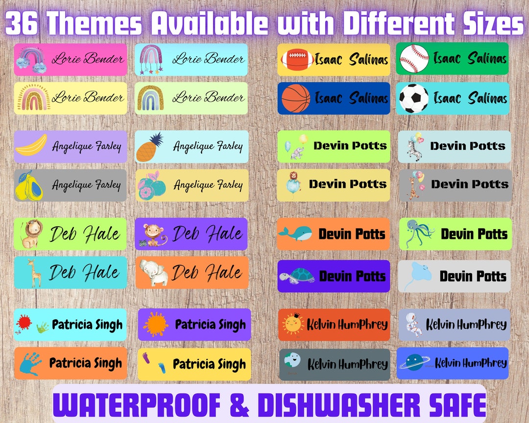 Custom Labels Daycare Labels for School Supplies Personalized Stickers ...