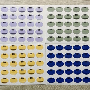 Personalized Date Labels | Custom Waterproof Write On Date Stickers | for Breastmilk | Baby Bottles | Storage Containers | Food Boxes