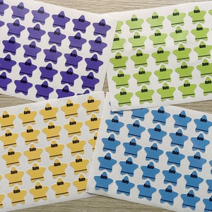 Custom Date Labels | Personalized Date Stickers | Star Shape Stickers | Waterproof | Design Your Own Labels | for Breast Milk Baby Bottles
