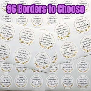 Custom Wedding Favors Stickers Personalized Baby Shower Labels Bridal Shower Stickers Candle Labels Retirement Stickers Birthday Stickers