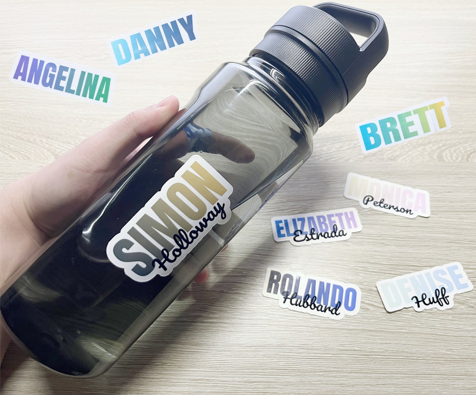 Personalized Name Stickers | Custom Water Bottle Name Stickers ...
