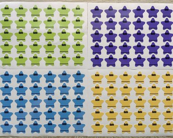160 Pcs Personalized Date Labels | Custom Star Shape Date Labels | Waterproof Vinyl Stickers | for Food Containers | for Baby Bottles