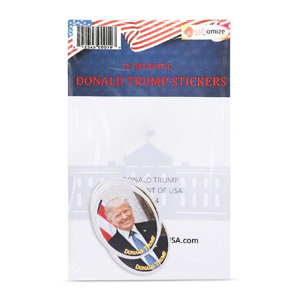 Donald Trump 2024 stickers pack 12 beautiful small shiny stickers- stickers for Donald Trump supporters