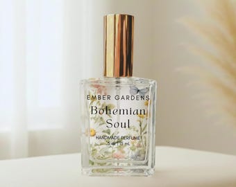 Bohemian Soul Perfume | Sandalwood | Patchouli | Amber | Ylang-Ylang | Oud Wood | Perfume Spray or Perfume Oil