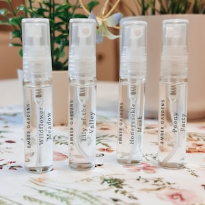 Sampler Set Perfume Sample Set Cologne Set Perfume Collection Floral Perfume eau de parfum Handmade Gift for Her Gift for Mom Dad