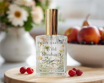 Wild Rhubarb Perfume Handmade Perfume | Botanical Eau de Parfum | Perfume Spray or Perfume Oil