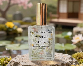 Secret Garden Perfume | Asian Blooms Floral | Japanese Inspired Perfume | Botanical Eau de Parfum | Perfume Spray or Perfume Oil