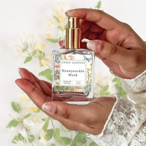 Honeysuckle Musk Handmade Perfume: Floral Botanical Parfum