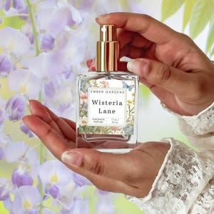 Wisteria Lane Handmade Perfume Floral Perfume eau de parfum Botanical Parfum Handmade Summer Perfume Body Spray Gift for Her Gift for Mom