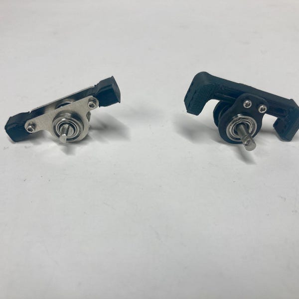 Kits de rodamientos portacojinetes (V1 y V2) para SCX24, GKV2 y microcrawler 1/24. Ajustables, piezas y accesorios de competición, Meus, axiales.