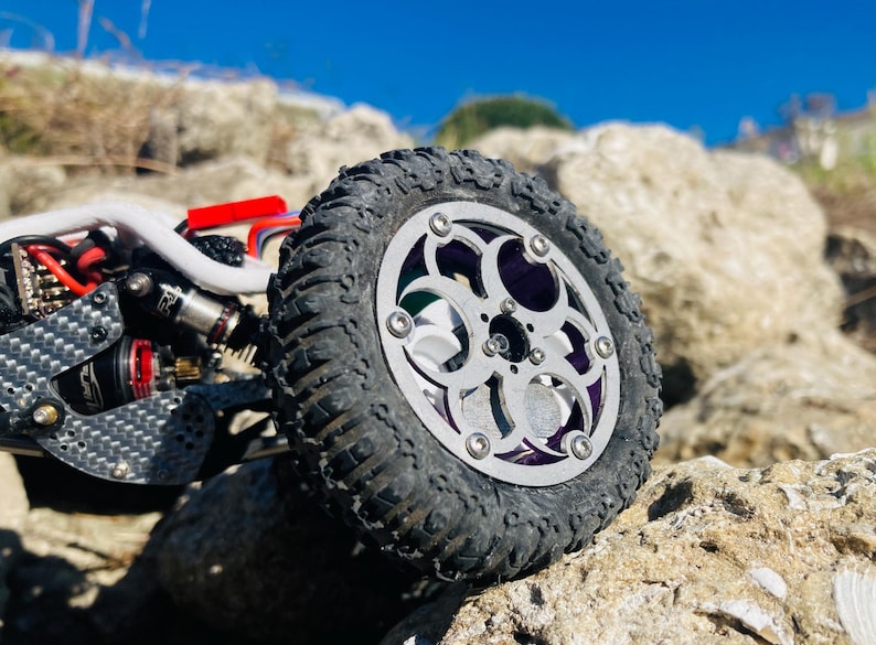 1.8 SUPER comp wheels for SCX24, competition crawler image 2