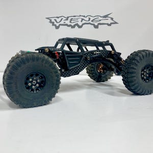 SCX24 COMP cage options for GKV2 chassis (ROCKburb & ROCKbug), competition crawlers 1/24