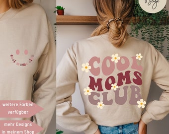 Mama Pullover, Cool Moms Club, Geschenke für Mama, Muttertagsgeschenk, Geschenk zur Geburt, Mom Pulli, Mom Sweatshirt, Cool Mom, Jungsmama