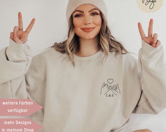 Besties Pullover personalisiert Geschenk für Freundin Pullover für Schwester Geschenk Frauen Bestie Pulli Geburtstagsgeschenk beste Freundin