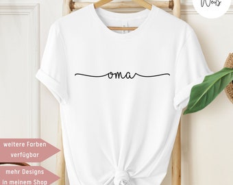 Oma T-Shirt, Geschenk Oma, Muttertagsgeschenk Oma, Schwangerschaftsverkündung, Oma Shirt Enkel, werdende Oma Shirt, beste Oma, stylische Oma