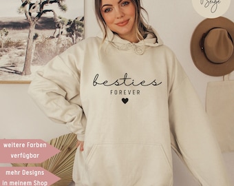 Besties Hoodie, Geschenk für Freundin, Pullover für Schwester, Geschenk Frauen, Bestie Hoodie, Geschenk beste Freundin, Kapuzenpullover