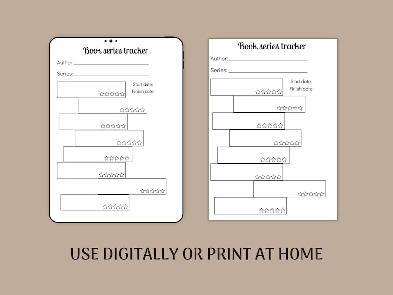 Book Series Tracker - Printable Book Series Tracker - Printable ...