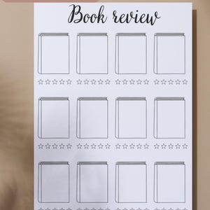 Printable Book Review Template: Reader's Journal (PDF Download) - Etsy