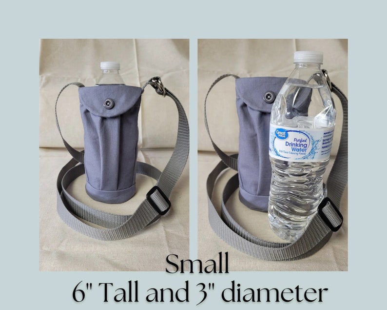 Water Bottle Holder Sling Carrier//walkers Insulated Water Bottle Cross